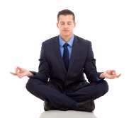 Meditation - meditierender Mann